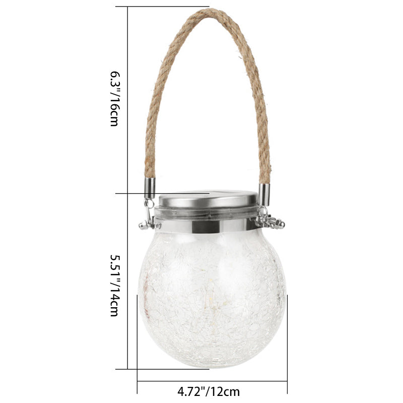 Moderne Art Deco Solar Orb Rustfritt Stål Glass LED Utendørs Lys For Hage | Luvikno