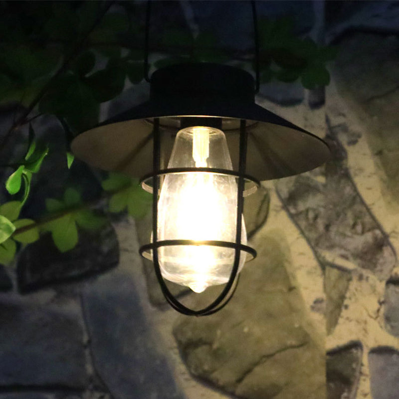 Moderne Minimalistiske Sol Sylinder Hullet Ut Jern Plast LED Utendørs Lys For Hage | Luvikno