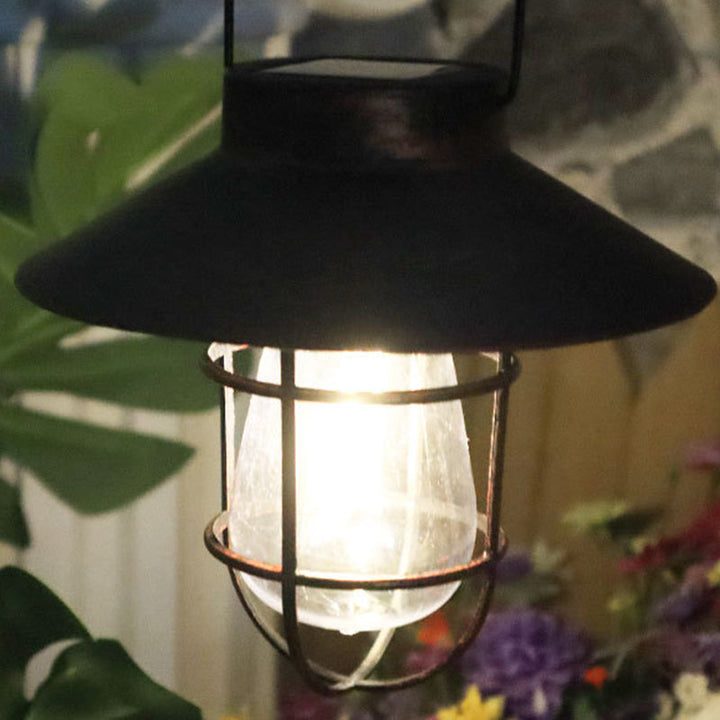 Moderne Minimalistiske Sol Sylinder Hullet Ut Jern Plast LED Utendørs Lys For Hage | Luvikno