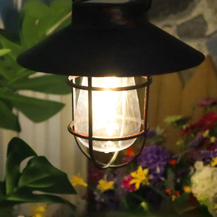 Moderne Minimalistiske Sol Sylinder Hullet Ut Jern Plast LED Utendørs Lys For Hage | Luvikno