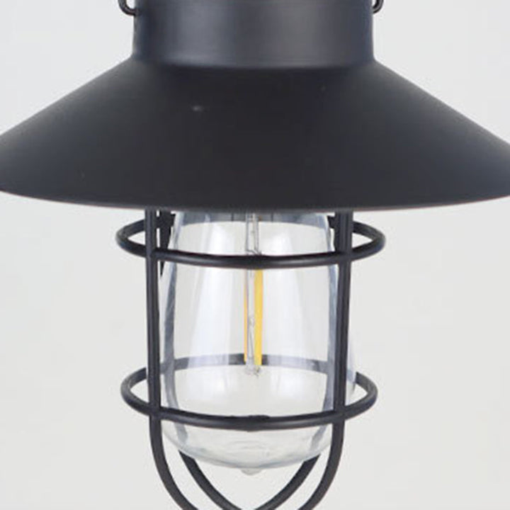 Moderne Minimalistiske Sol Sylinder Hullet Ut Jern Plast LED Utendørs Lys For Hage | Luvikno