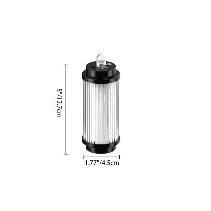 Moderne minimalistiske bærbare sylinder metall ABS USB LED utendørs lys for hage | Luvikno