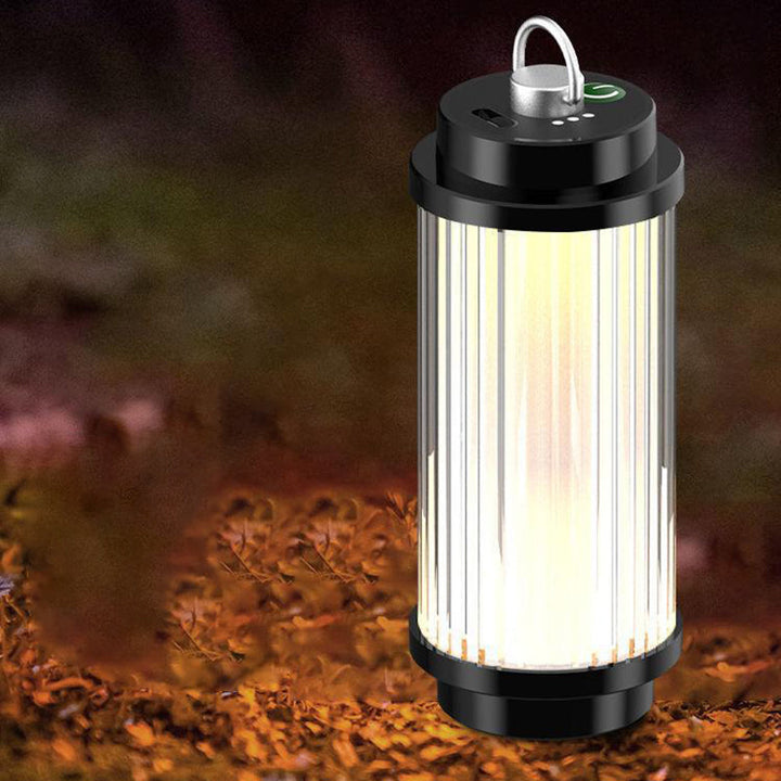 Moderne minimalistiske bærbare sylinder metall ABS USB LED utendørs lys for hage | Luvikno