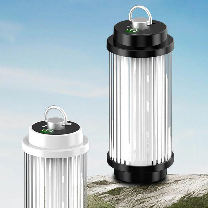 Moderne minimalistiske bærbare sylinder metall ABS USB LED utendørs lys for hage | Luvikno
