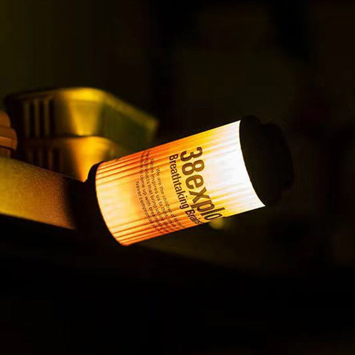 Moderne minimalistiske bærbare sylinder metall ABS USB LED utendørs lys for hage | Luvikno
