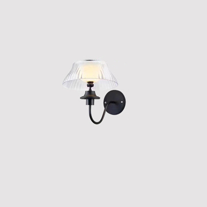 Moderne minimalistiske runde halvball kurvet pole jern ABS LED utendørs vegglampe for hagen | Luvikno