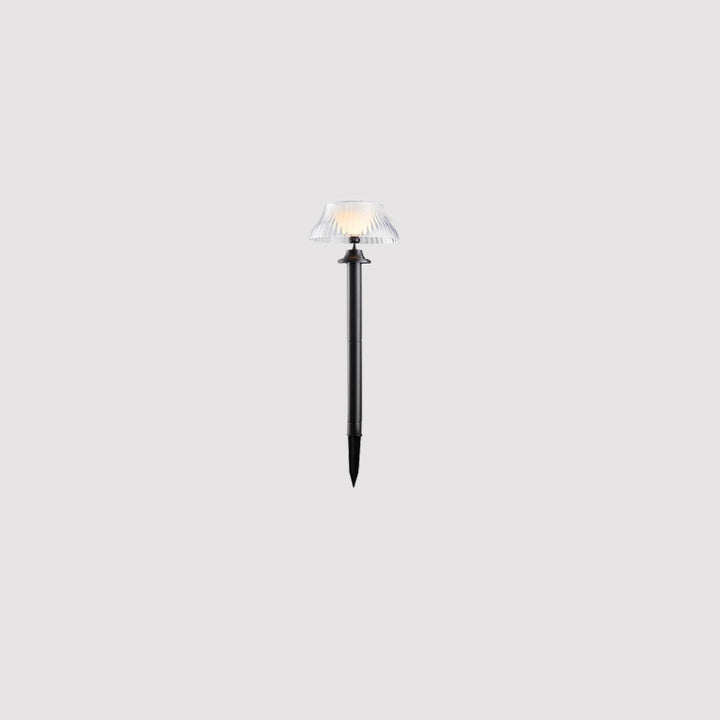 Moderne Minimalistisk Rund Halv Ball Lang Stang Jern ABS LED Grunnkontakt Utendørs Lys For Hage | Luvikno