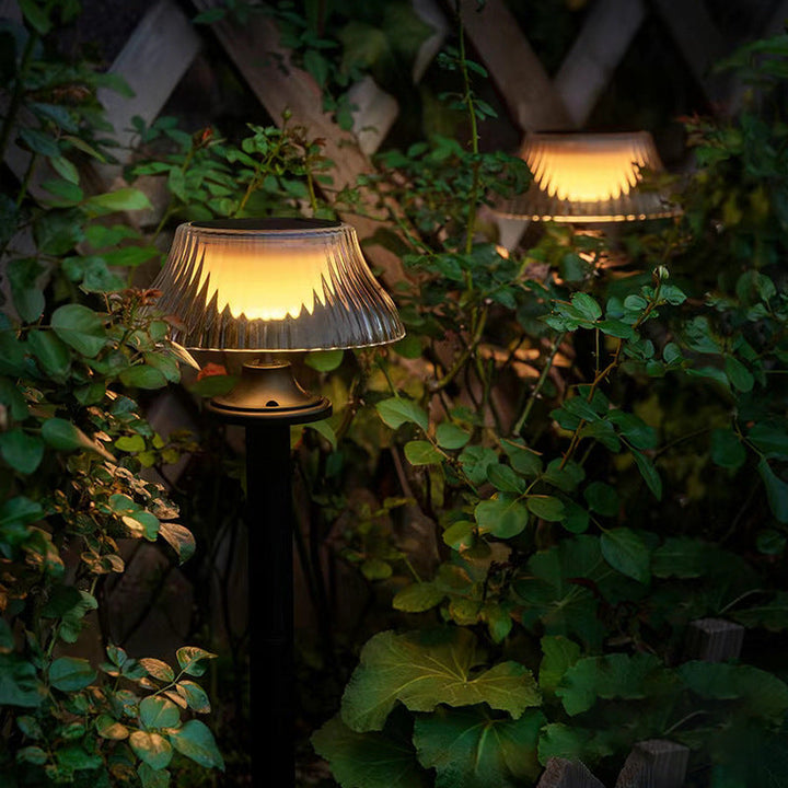 Moderne Minimalistisk Rund Halv Ball Lang Stang Jern ABS LED Grunnkontakt Utendørs Lys For Hage | Luvikno