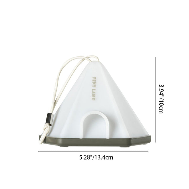Moderne Kreativ Teltform Trekant ABS PP LED Utendørs Lys For Utendørs Patio | Luvikno