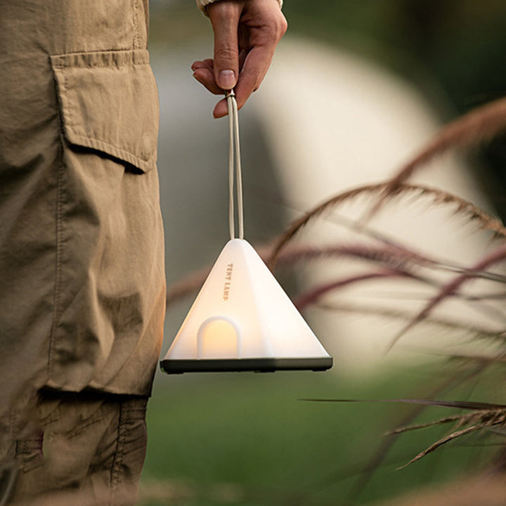 Moderne Kreativ Teltform Trekant ABS PP LED Utendørs Lys For Utendørs Patio | Luvikno