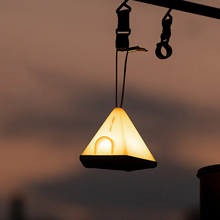 Moderne Kreativ Teltform Trekant ABS PP LED Utendørs Lys For Utendørs Patio | Luvikno