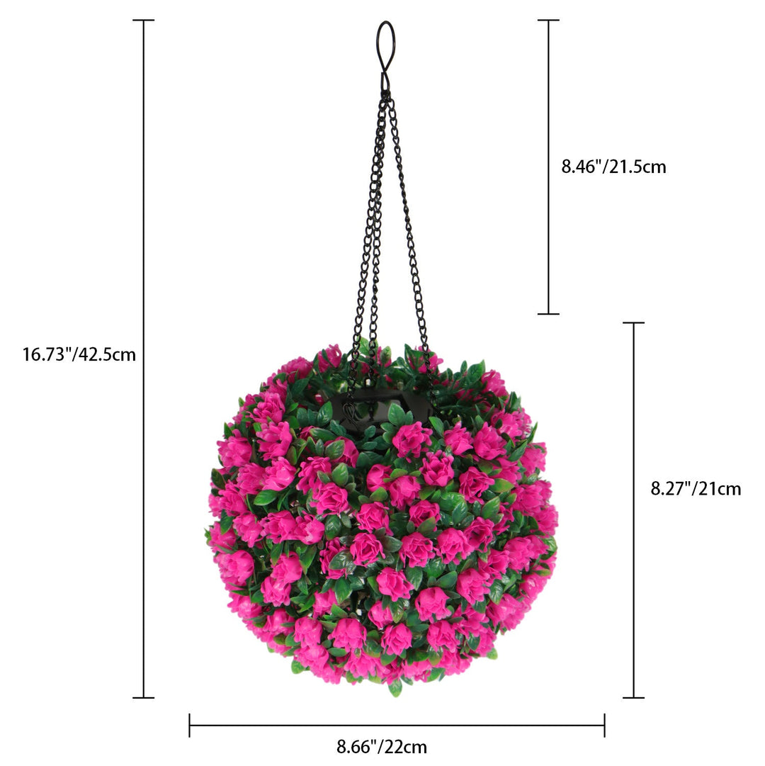 Moderne Art Deco Runde Blomsterbukett Plast LED Utendørs Lys For Hage | Luvikno