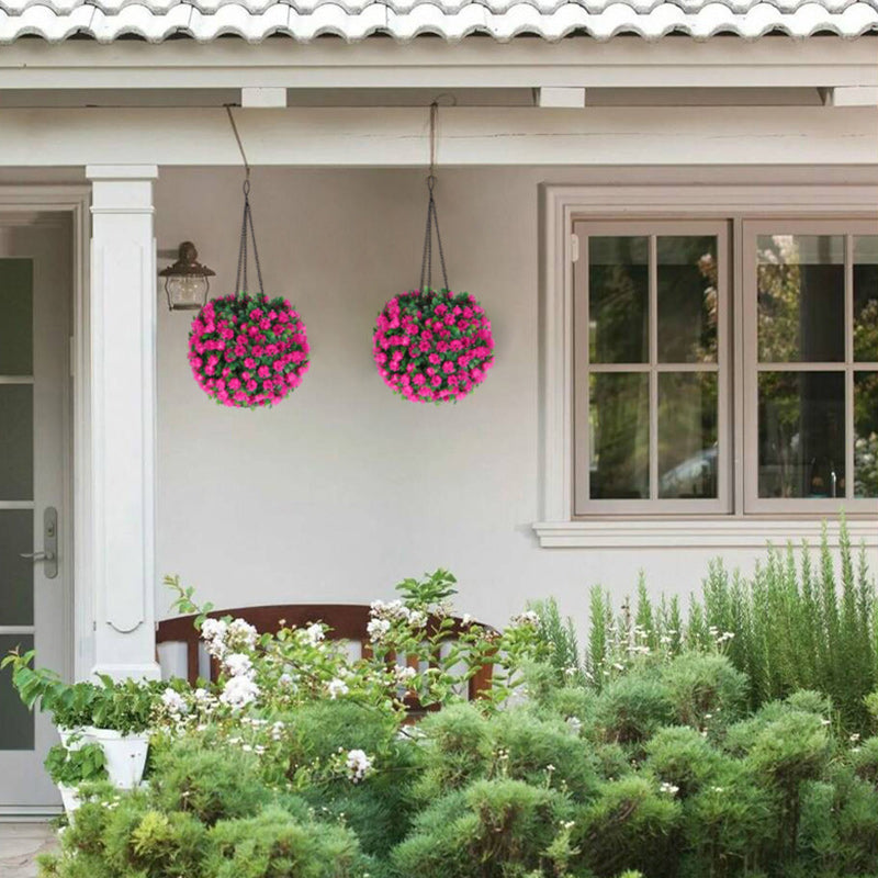 Moderne Art Deco Runde Blomsterbukett Plast LED Utendørs Lys For Hage | Luvikno