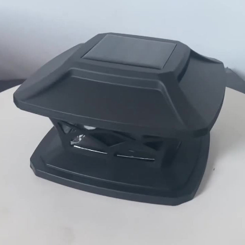 Moderne Enkelhet Firkantet Plast LED Post Hode Lys Utendørs Lys For Hage | Luvikno