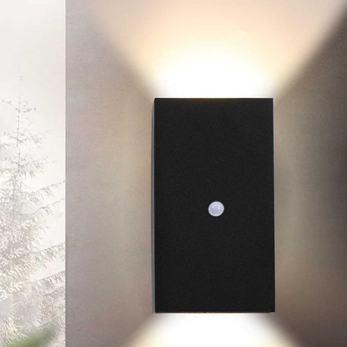 Moderne Minimalistisk Vanntett Rektangulær Aluminium LED Utendørs Vegglampe For Utendørs Patio | Luvikno