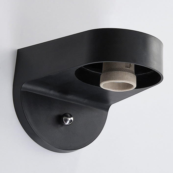 Moderne Enkelhet Vanntett Orb Polykarbonat Akryl 1-Lys Vegglampe For Utendørs Patio | Luvikno