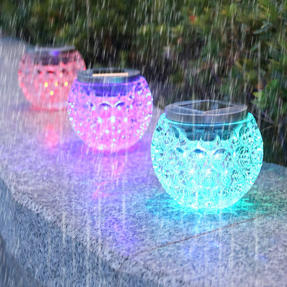 Moderne Art Deco Solglasskrukke Full Of Stars ABS Rustfritt Stål LED Utendørslys For Hage | Luvikno