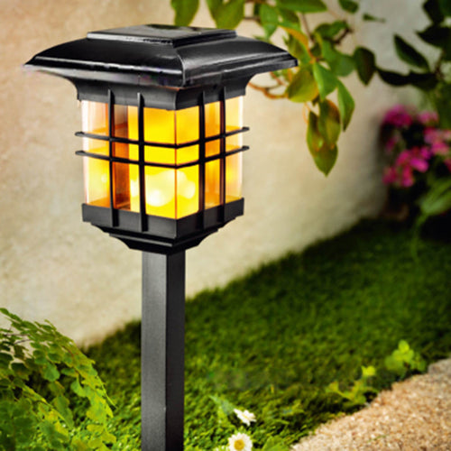Moderne Minimalistisk Kolonne Plast LED Solar Stående Gulvlampe For Hage | Luvikno