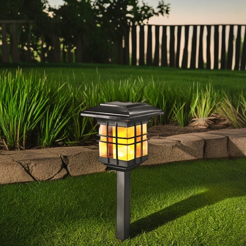 Moderne Minimalistisk Kolonne Plast LED Solar Stående Gulvlampe For Hage | Luvikno