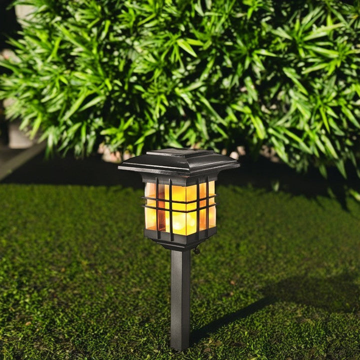 Moderne Minimalistisk Kolonne Plast LED Solar Stående Gulvlampe For Hage | Luvikno