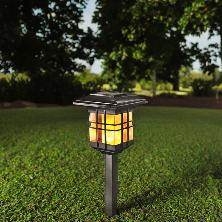Moderne Minimalistisk Kolonne Plast LED Solar Stående Gulvlampe For Hage | Luvikno