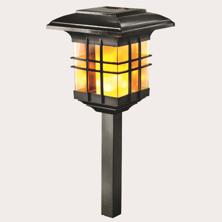 Moderne Minimalistisk Kolonne Plast LED Solar Stående Gulvlampe For Hage | Luvikno