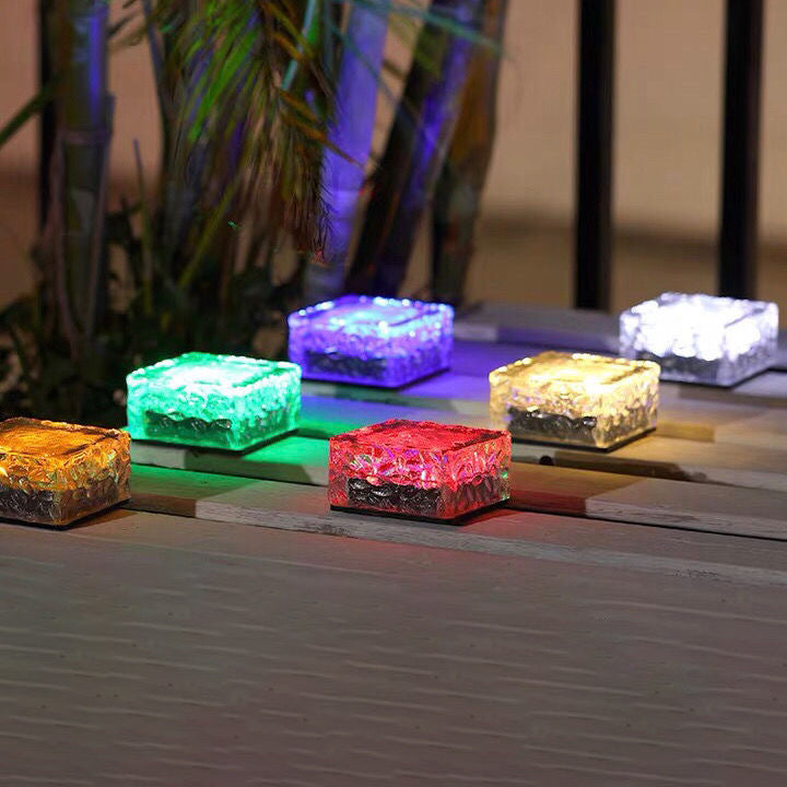 Moderne Minimalistisk Solvannbestandig ABS Klart Glass Isbit Steinhengende Lys For Hage | Luvikno