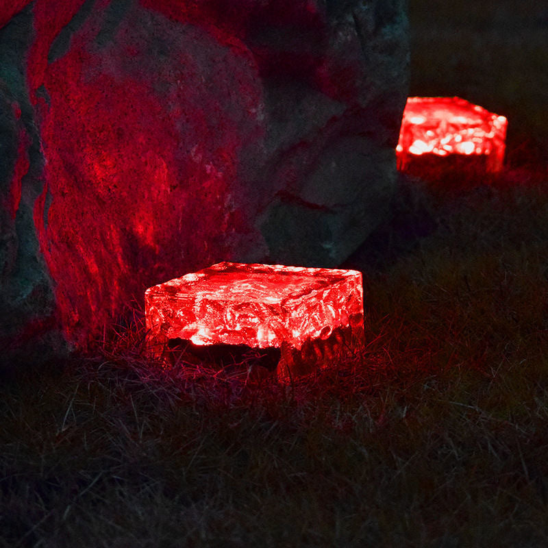 Moderne Minimalistisk Solvannbestandig ABS Klart Glass Isbit Steinhengende Lys For Hage | Luvikno