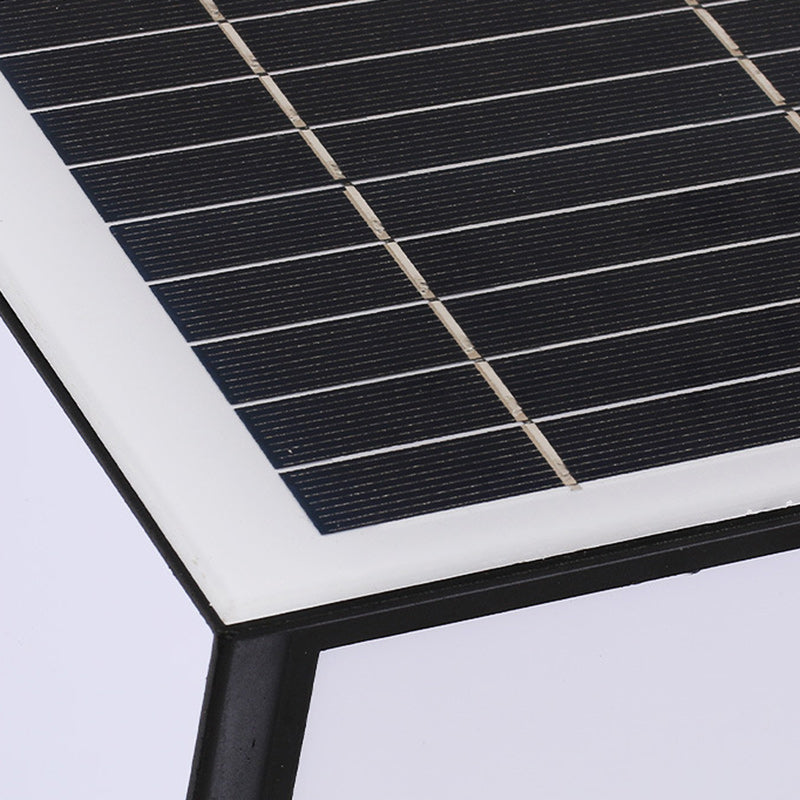 Moderne Minimalistiske Solvannfaste Firkantede Aluminium Acryll LED Utendørs Stolpe Lys For Hage | Luvikno