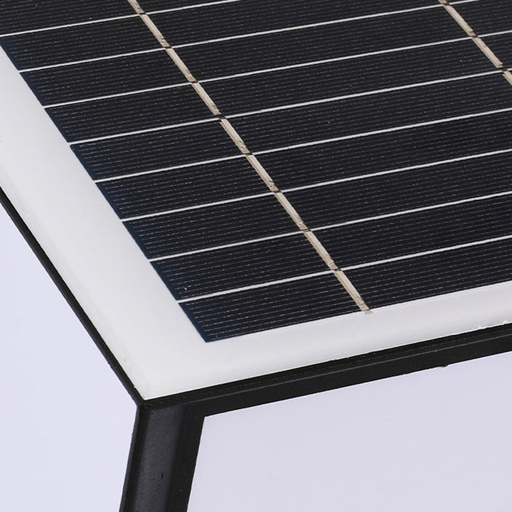 Moderne Minimalistiske Solvannfaste Firkantede Aluminium Acryll LED Utendørs Stolpe Lys For Hage | Luvikno