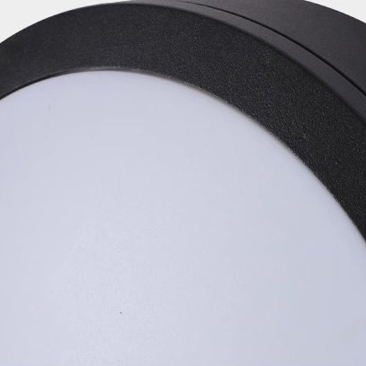 Moderne Minimalistisk Vanntett Rund Aluminiumsakryl LED Utendørs Flush Mount Taklampe For Hage | Luvikno