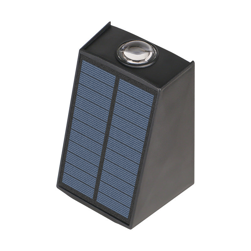 Moderne Minimalistisk Solvannrett Trapezoidal Rektangel ABS PVC LED Utendørs Vegglampe For Hage | Luvikno