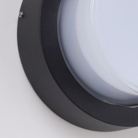 Moderne Minimalistiske Vanntette Firkantede Runde Sylinder Trykkstøpt Aluminium Akryl LED Flush Mount Taklampe For Utendørs Terrasse | Luvikno