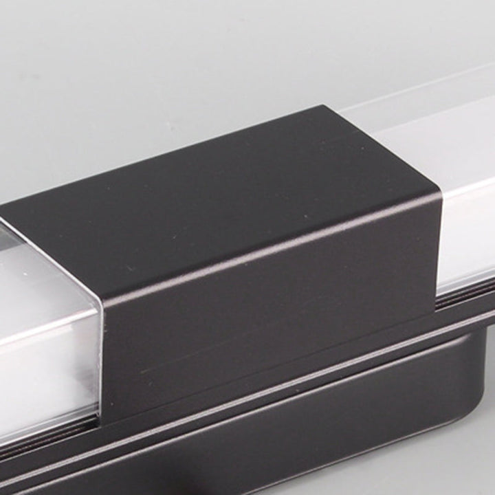 Moderne Minimalistisk Vanntett Rektangulær Lang Aluminium PC Utendørs Vegglampe For Hage | Luvikno