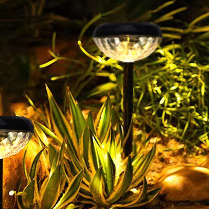 Samtidig Industriell ABS Rund LED Solvannett Gressinnsettingslys For Utendørs Terrasse | Luvikno