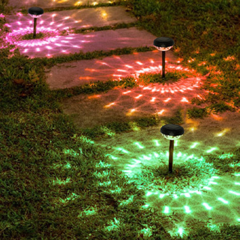 Samtidig Industriell ABS Rund LED Solvannett Gressinnsettingslys For Utendørs Terrasse | Luvikno