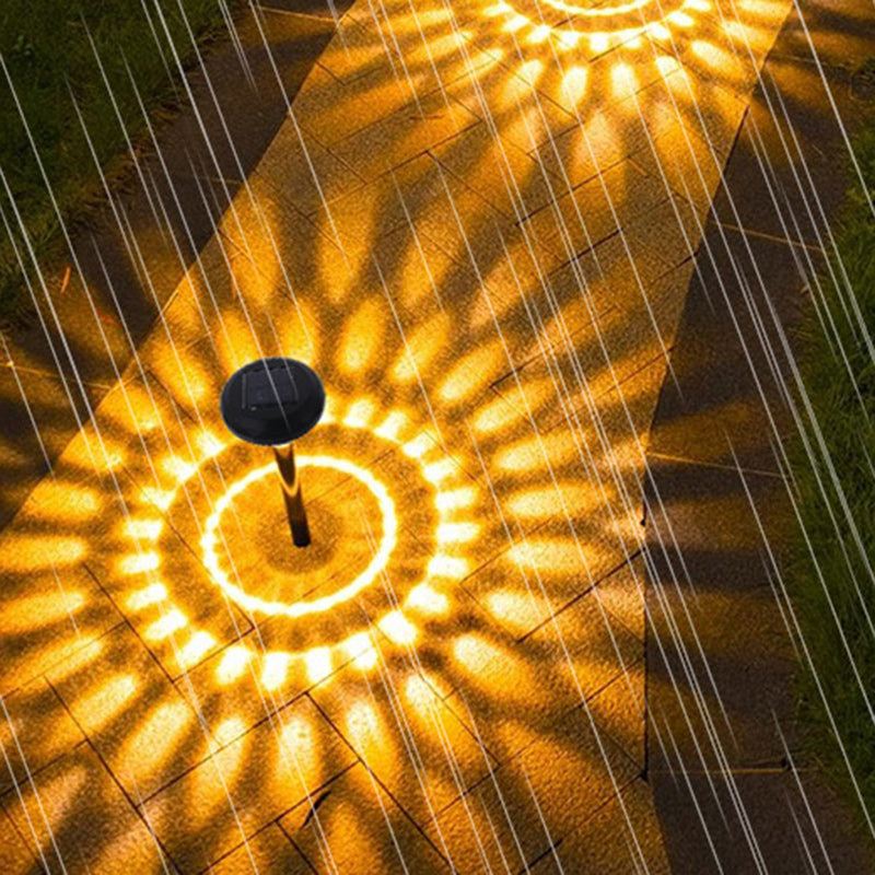Samtidig Industriell ABS Rund LED Solvannett Gressinnsettingslys For Utendørs Terrasse | Luvikno