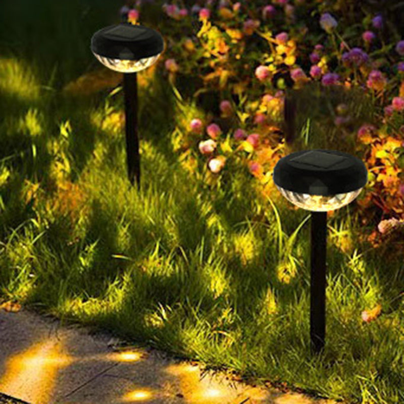 Samtidig Industriell ABS Rund LED Solvannett Gressinnsettingslys For Utendørs Terrasse | Luvikno