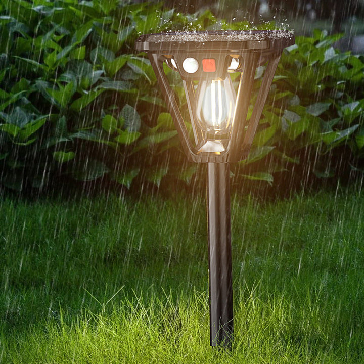 Samtidig industriell menneskekroppssensor LED solcelle vanntett pleninnsettingslys for utendørs patio | Luvikno