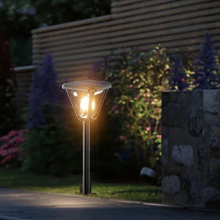 Samtidig industriell menneskekroppssensor LED solcelle vanntett pleninnsettingslys for utendørs patio | Luvikno