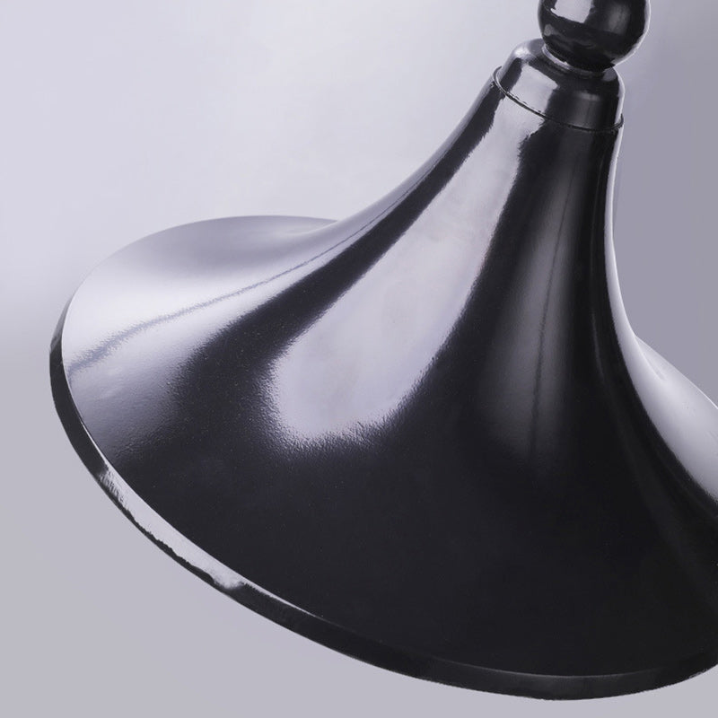 Moderne Enkelt Aluminium Trumpet Skjerm Glass 1-Lys Utendørs Vegglampe For Hage | Luvikno