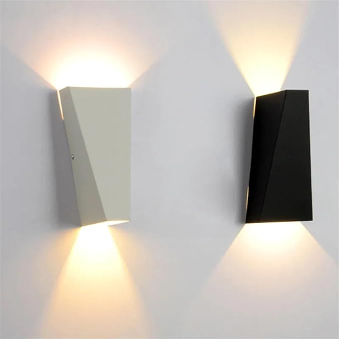 Moderne Minimalistisk Aluminiums Opp- og Nedbelyst LED Vegglampe For Utendørs Patio | Luvikno