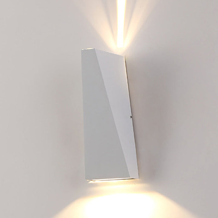 Moderne Minimalistisk Aluminiums Opp- og Nedbelyst LED Vegglampe For Utendørs Patio | Luvikno