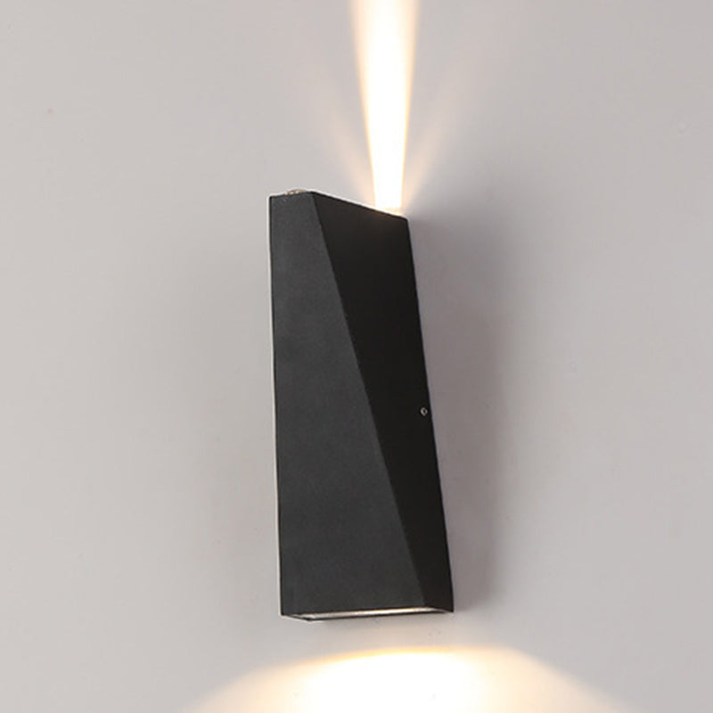 Moderne Minimalistisk Aluminiums Opp- og Nedbelyst LED Vegglampe For Utendørs Patio | Luvikno