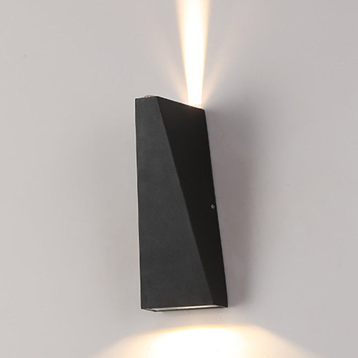 Moderne Minimalistisk Aluminiums Opp- og Nedbelyst LED Vegglampe For Utendørs Patio | Luvikno