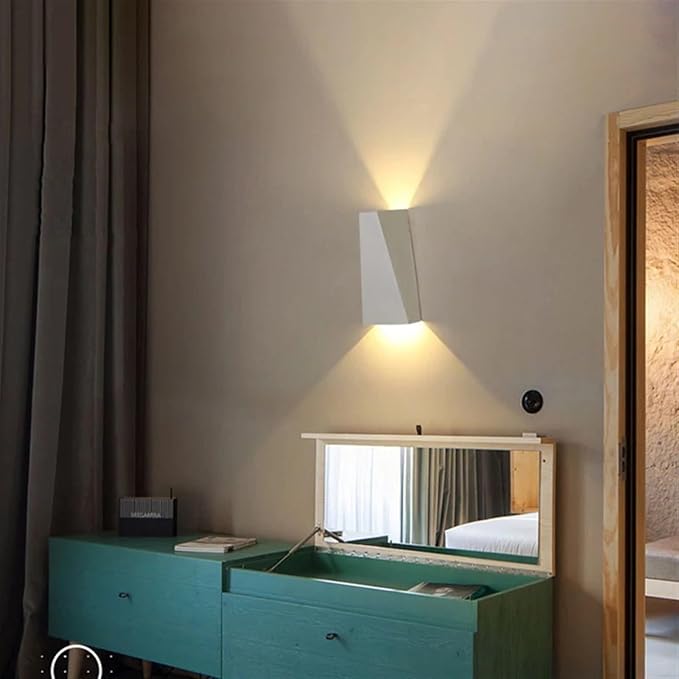 Moderne Minimalistisk Aluminiums Opp- og Nedbelyst LED Vegglampe For Utendørs Patio | Luvikno