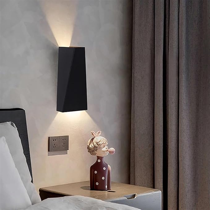 Moderne Minimalistisk Aluminiums Opp- og Nedbelyst LED Vegglampe For Utendørs Patio | Luvikno
