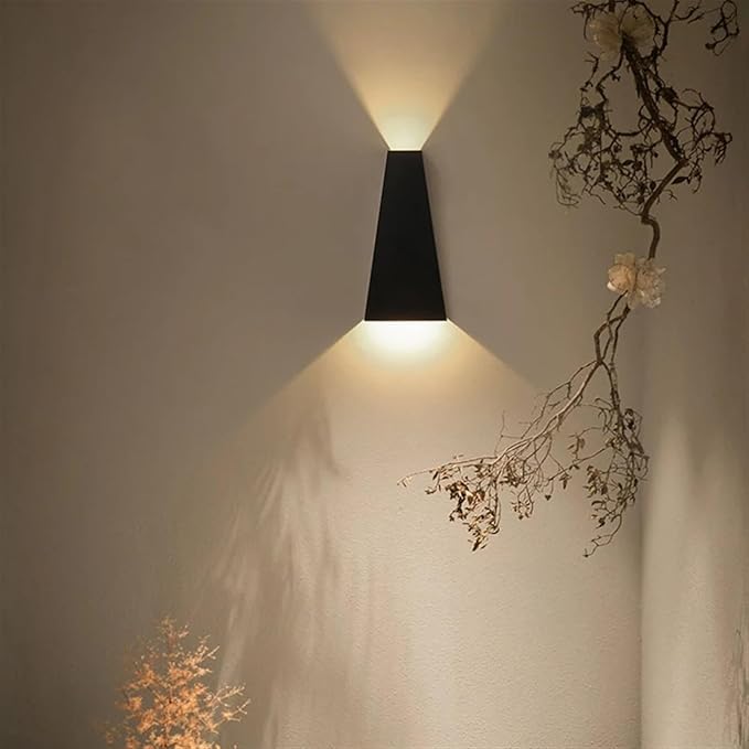 Moderne Minimalistisk Aluminiums Opp- og Nedbelyst LED Vegglampe For Utendørs Patio | Luvikno