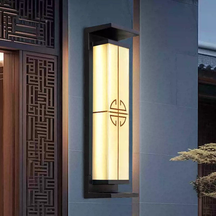 Samtidig industriell rettvinklet aluminium rustfritt stål LED utendørs solvegglampe for utendørs terrasse | Luvikno
