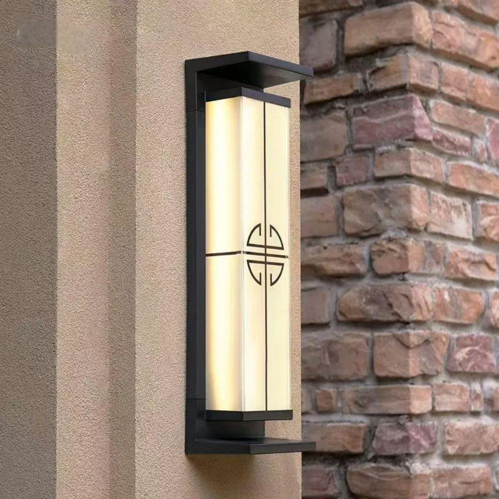 Samtidig industriell rettvinklet aluminium rustfritt stål LED utendørs solvegglampe for utendørs terrasse | Luvikno
